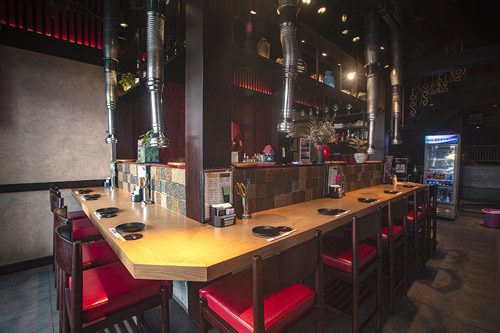 nikutaro restaurant counter